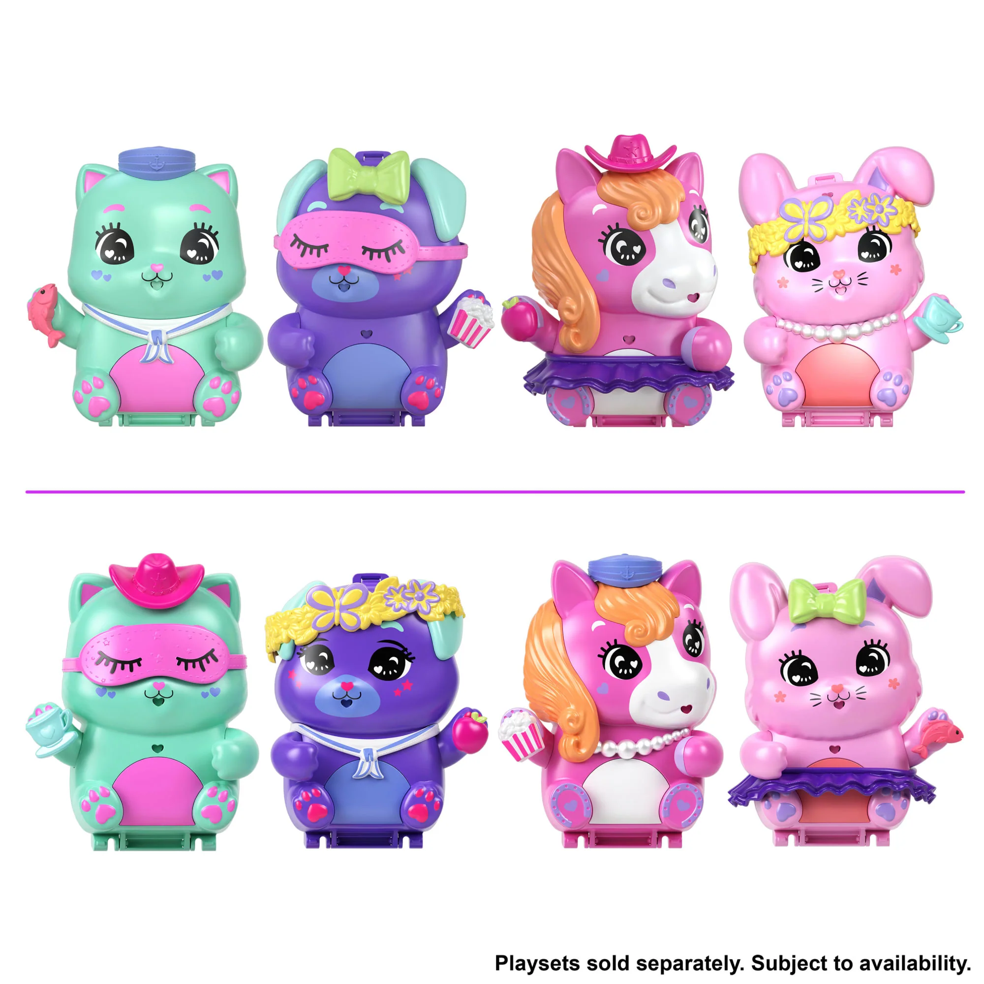 Estuches Básicos De Polly Pocket Con Muñeca, Mascotas Y Accesorios, Juguetes Portátiles Con Revelaciones Sorpresa - Imagen 3