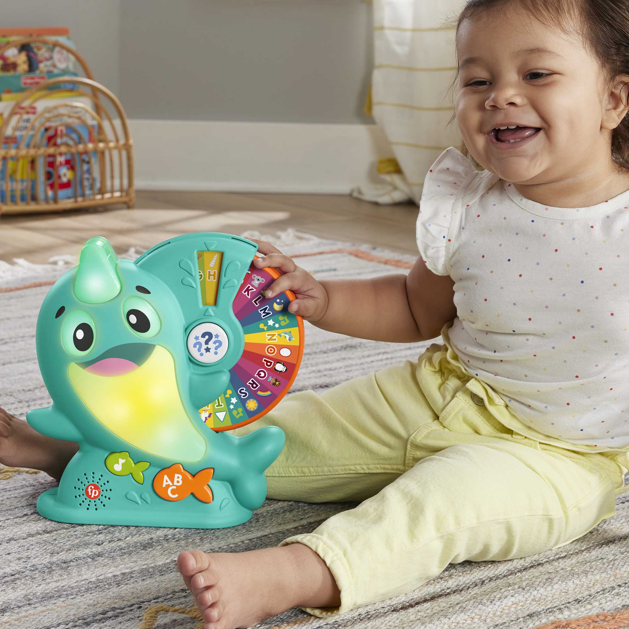Fisher-Price-Linkimals-Solal Le Narval-Jouet D’Éveil Musical, Français - Imagen 2