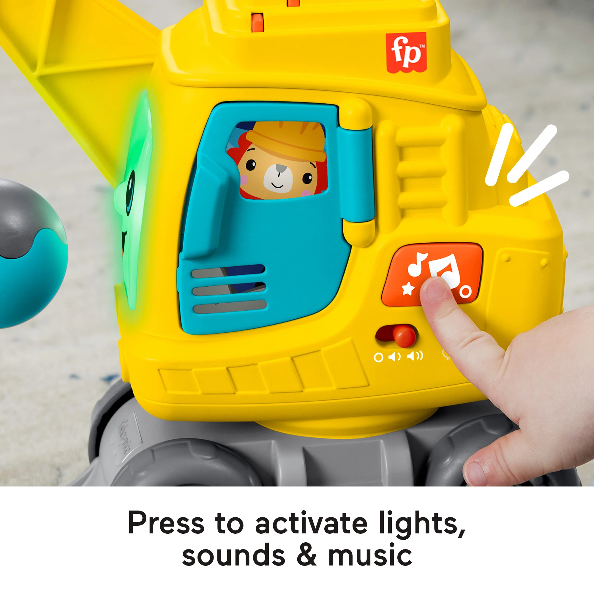 Fisher-Price Count & Stack Crane With Blocks, Lights & Sounds, Multi-Language Version - Imagen 5