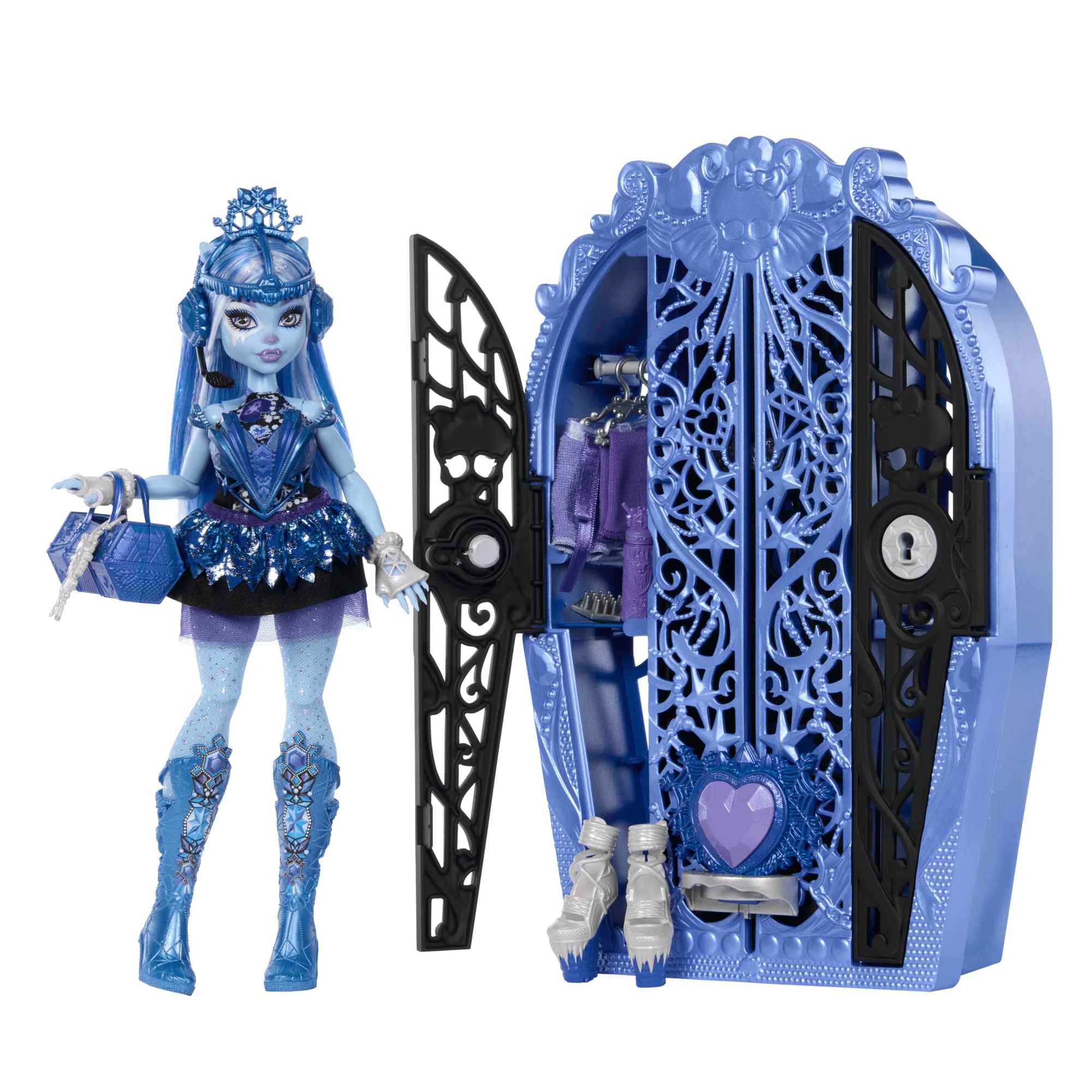 Monster High Skulltimate Secrets Monster Mysteries Spielset, Abbey Bominable Puppe Mit Mehr Als 19 Überraschungen