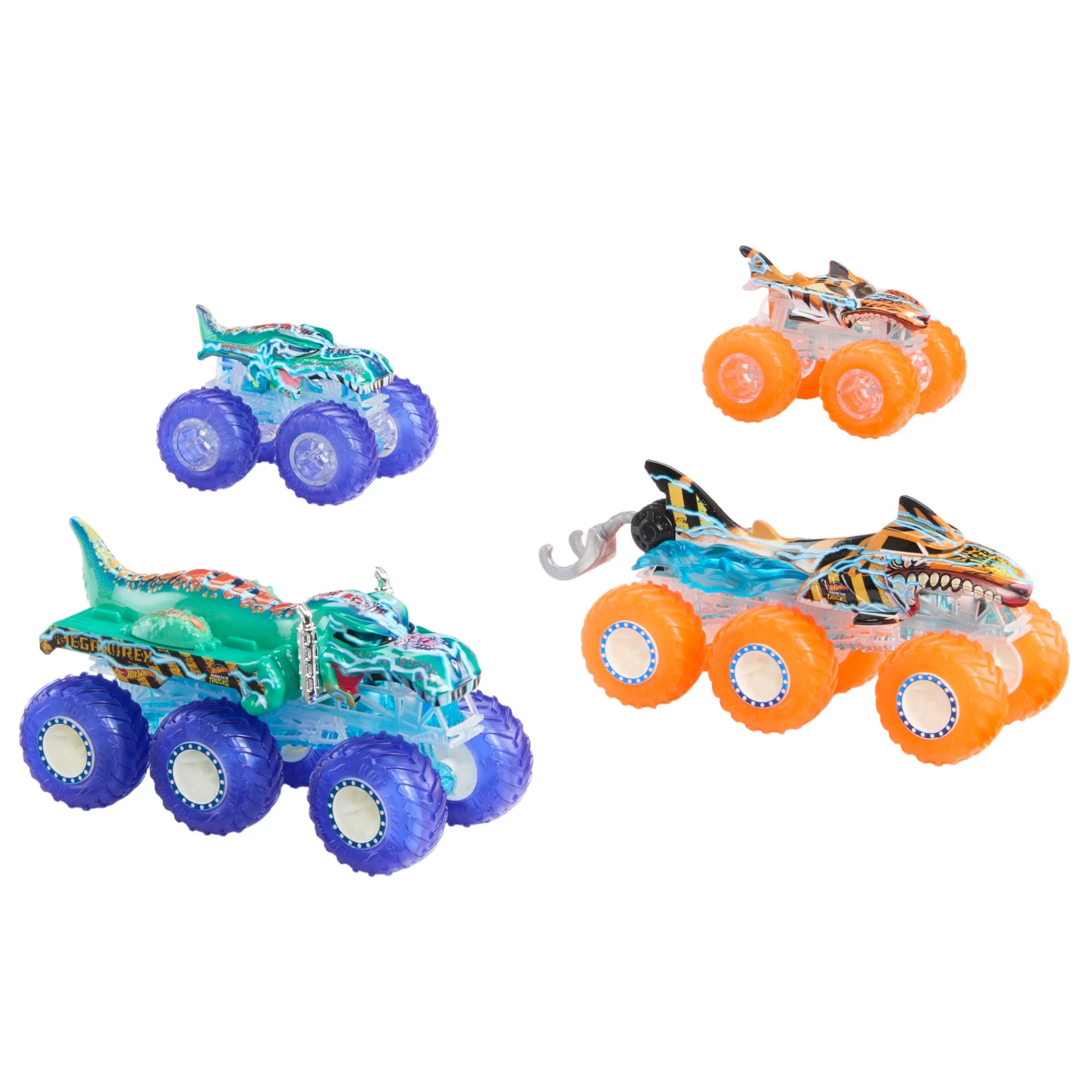 Hot Wheels Monster Trucks Power Smashers Oyuncak Araç Ve Büyük Tir Çoklu Paketi (4 Oyuncak Araç) - Imagen 5