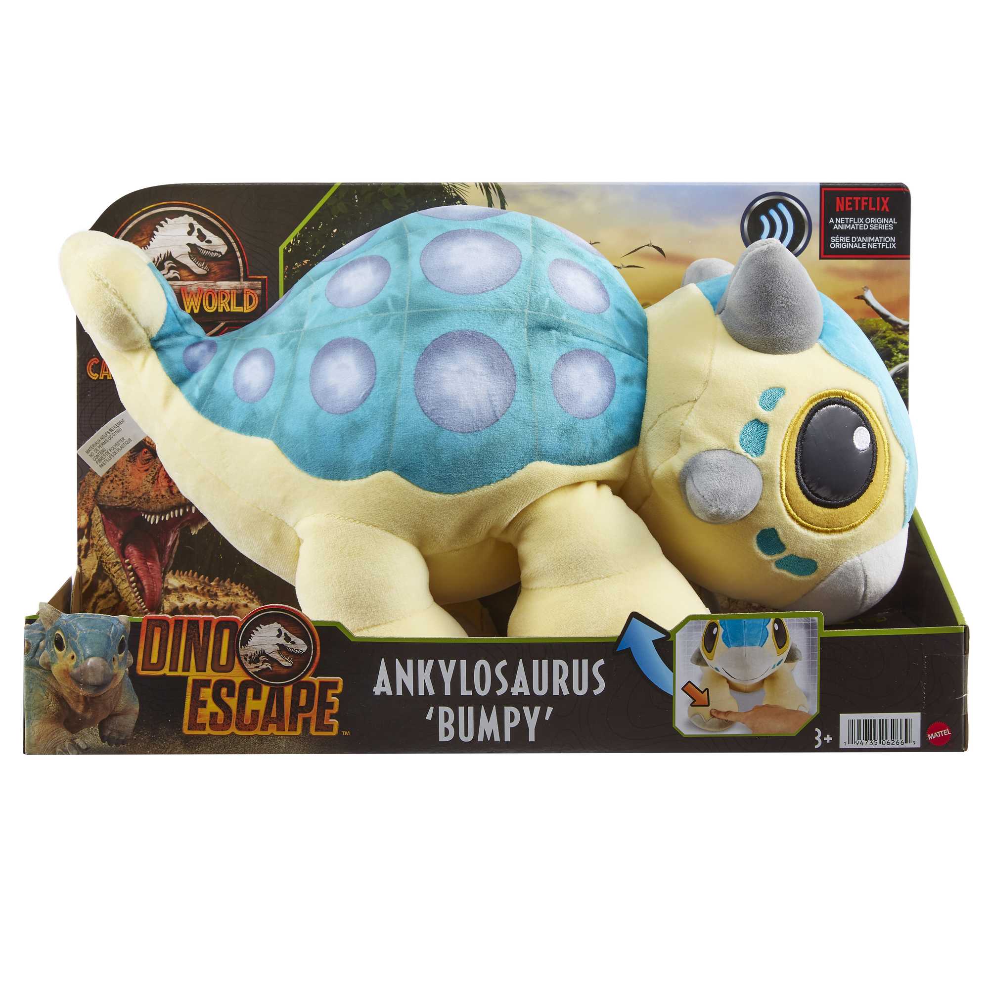 Jurassic World Ankylosaurus 'Bumpy' Plush - Imagen 6
