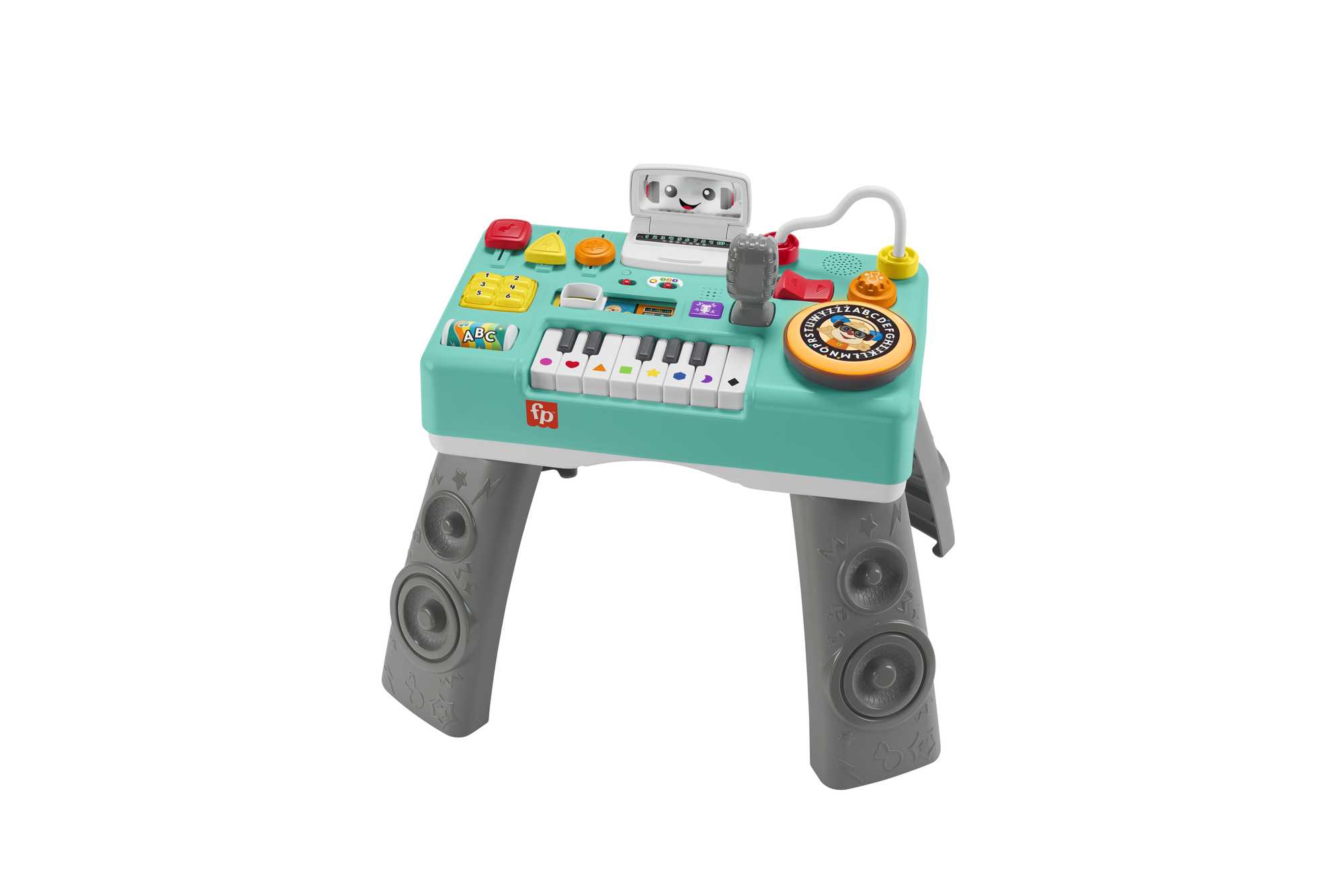 Fisher-Price „Ucz się i śmiej!” Muzyczny Stolik DJ-a Poziomy Nauki Zabawka edukacyjna dla dzieci Polska wersja językowa - Imagen 3